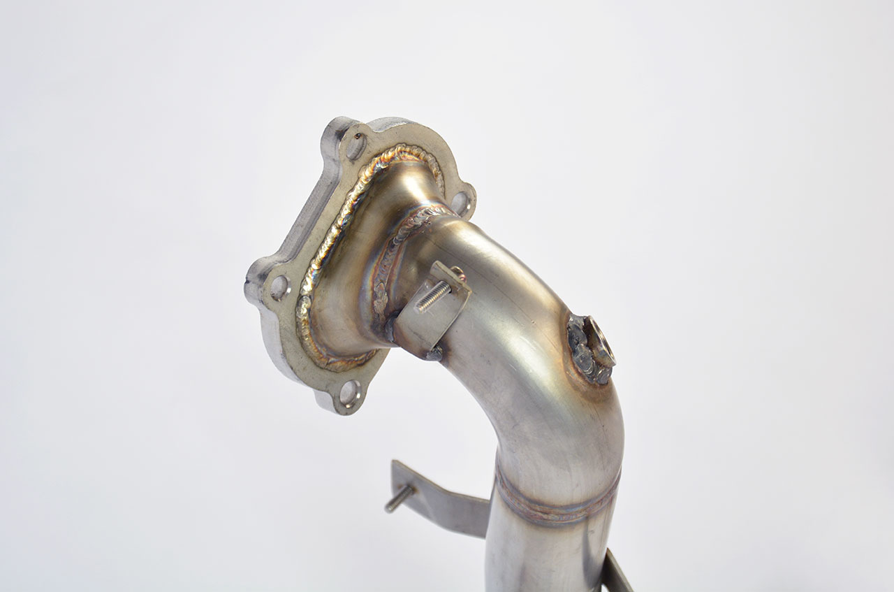595 ABARTH 1.4T "Pista" (160 Hp) (Ø65 with valve) 2016 Turbo downpipe kit (Replaces catalytic conver