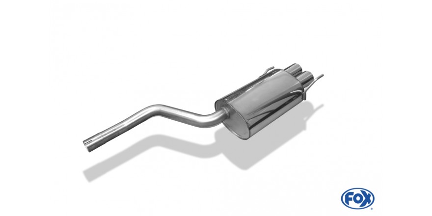 Mercedes CLK Typ 208 Einddemper - 2x80 Typ 13 FOX