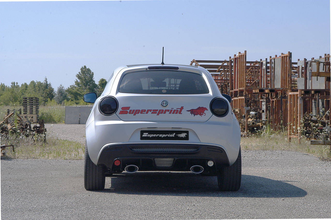 ALFA ROMEO MiTo 1.4i T MultiAir TCT (135 Hp) 2010 -> 2014 Rear exhaust Right - Left 145x95