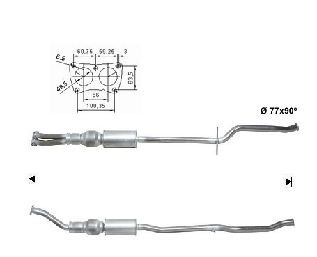 Citroen C5 3.0i V6 2949 cc 155 Kw / 211 cv ES9J4S (XFX) Magnaflo