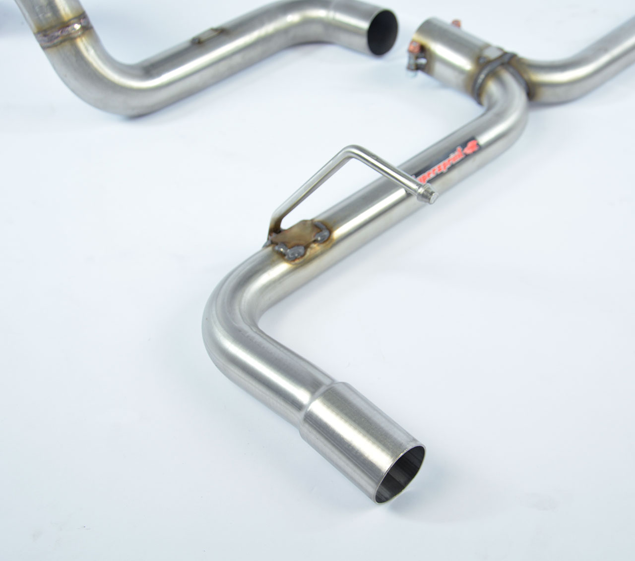 595 ABARTH 1.4T "50° Anniversario" (180 Hp) 2013 Rear pipe kit Right - Left (Muffler delete)