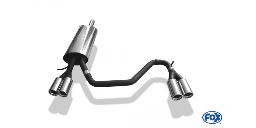 VW Passat 3B/ 3BG Einddemper Uitgang rechts/links - 2x76 Typ 13