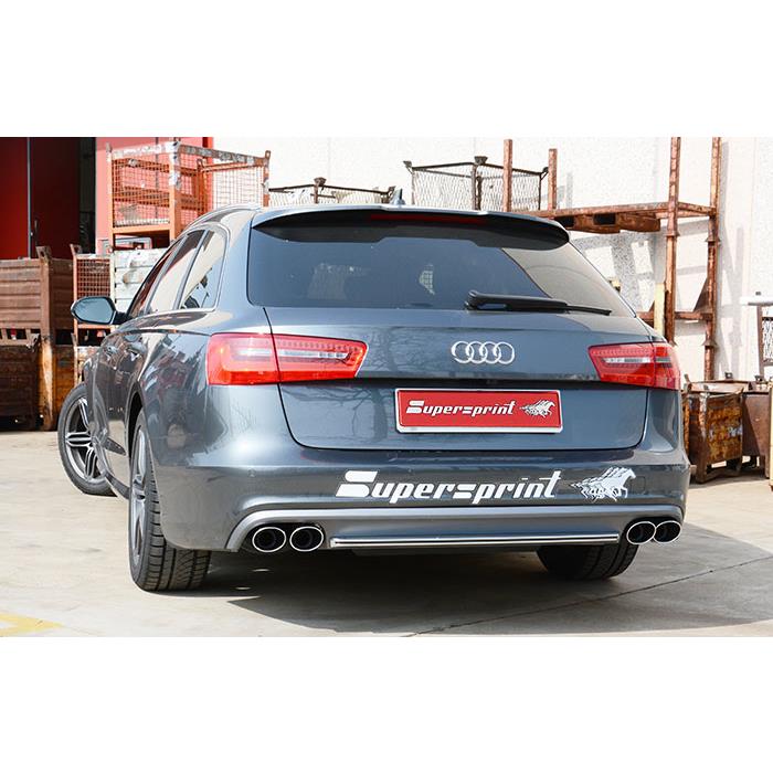 AUDI A6 C7 4G (Sedan + Avant) 3.0 TDI V6 (204 Hp) 2011 -> 2014 Rear pipe Left 100x75 (Muffler delete