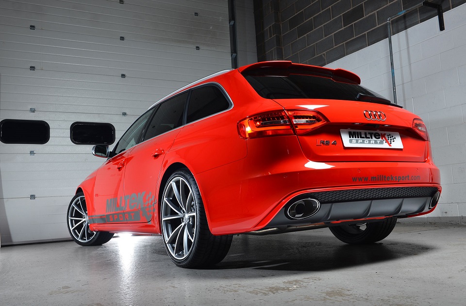 Milltek Audi RS4 B8 4.2 FSI dual cat-back systeem