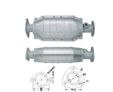Honda CIVIC 1.4i 16V 1396 cc 55 Kw / 75 cv D14A3 Magnaflow CAT B