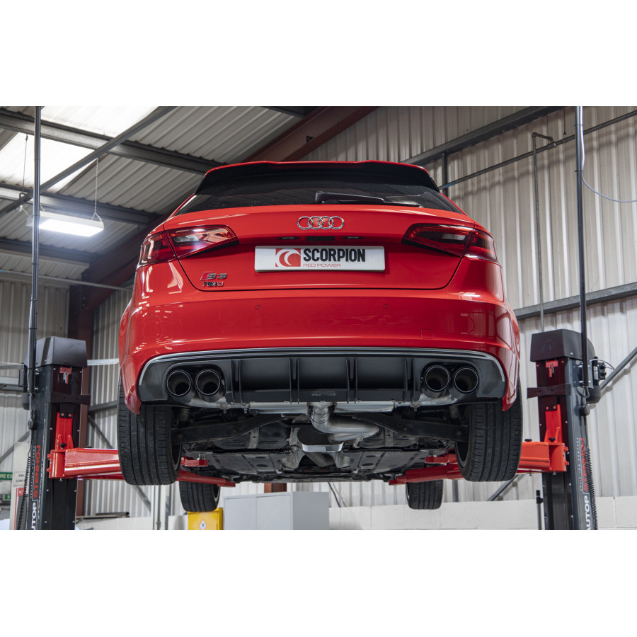 Audi S3 2.0T 8V (3 Door & Sportback) PFL Resonated cat/gpf-back system with valves