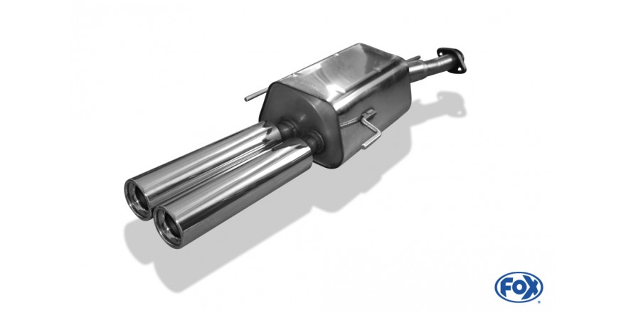 Opel Astra G Stufenheck Einddemper 60mm - 2x80 Typ 13 FOX