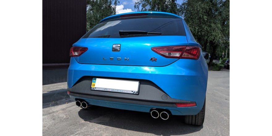 Seat Leon 5F Einddemper Uitgang rechts/links - 2x80 Typ 16 recht