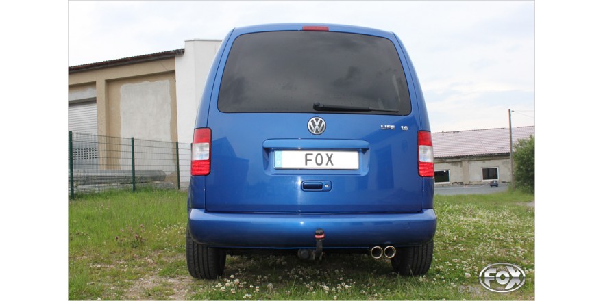 VW Caddy III Einddemper eenzijdig - 2x80 Typ 17 FOX