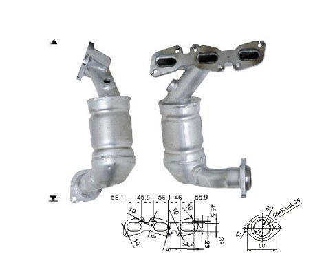 Ford MONDEO 2.5i V6 2495 cc 125 Kw / 170 cv LCBD Magnaflow CAT B