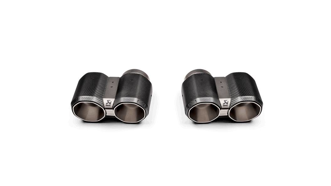 Akrapovic BMW M3 (G80) M4 (G82, G83) – Carbon Sierstukken Vierkant