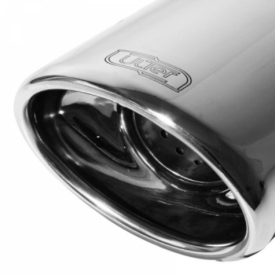 Einddemper VW Scirocco duplex 2008-2012 RVS R-Look 120x80mm