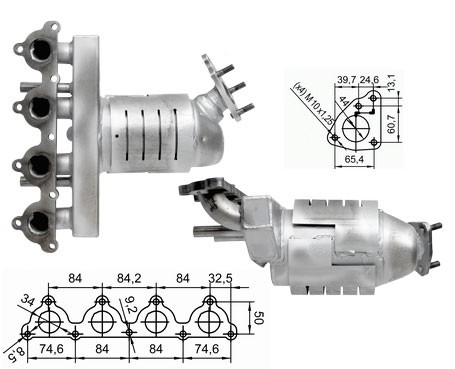 Honda CIVIC 1.5i 16V 1493 cc 84 Kw / 114 cv D15Z8 Magnaflow CAT