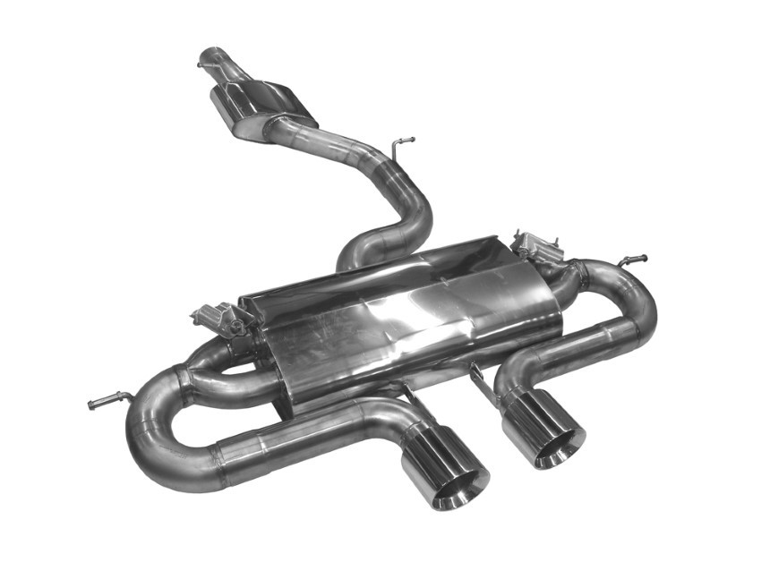 Uitlaatsysteem VW Golf 7 R Rieger dubbele uitlaat midden