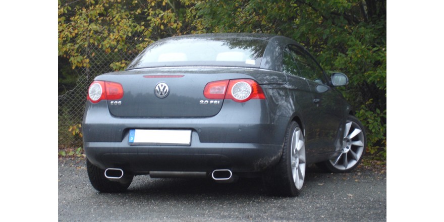 VW EOS - 1F Einddemper Uitgang rechts/links - 160x80 Typ 57 rech