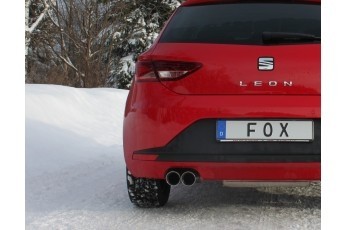 Seat Leon 5F Einddemper eenzijdig - 2x80 Typ 25 FOX