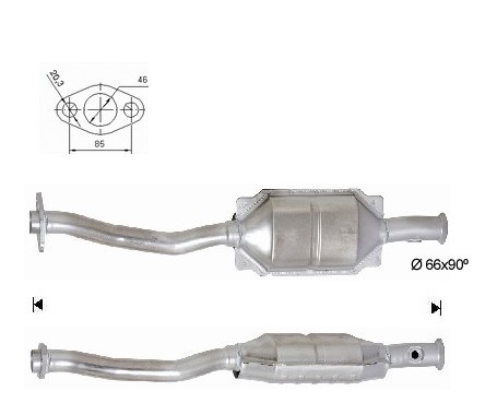 Peugeot 106 1.4i 1360 cc 55 Kw / 75 cv TU3JP (KFW) Magnaflow CAT