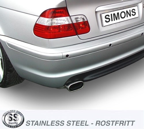 Simons Einddemper BMW 3-serie E46 1999>