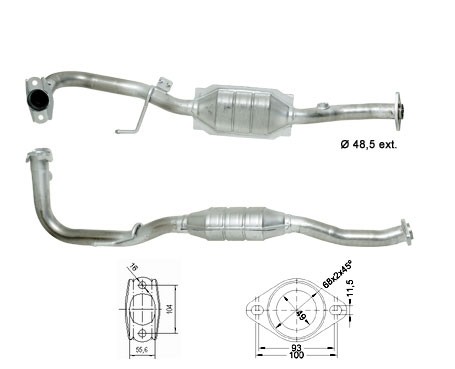 Toyota AVENSIS 1.6i 16V 1598 cc 81 Kw / 110 cv 3ZZ-FE Magnaflow 