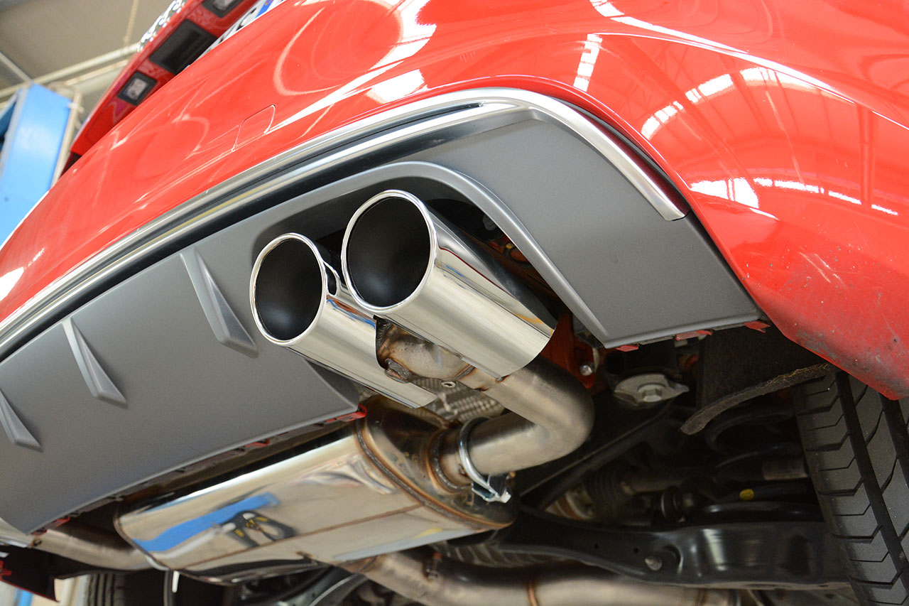 AUDI A3 8V 2.0 TDI (184 Hp) 2013 Endpipe kit 100x75 Right + 100x75 Left