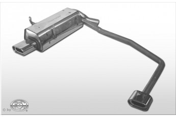 BMW E36 316/ 318/ 320/ 323/ 325/ 328 Einddemper Uitgang rechts/l