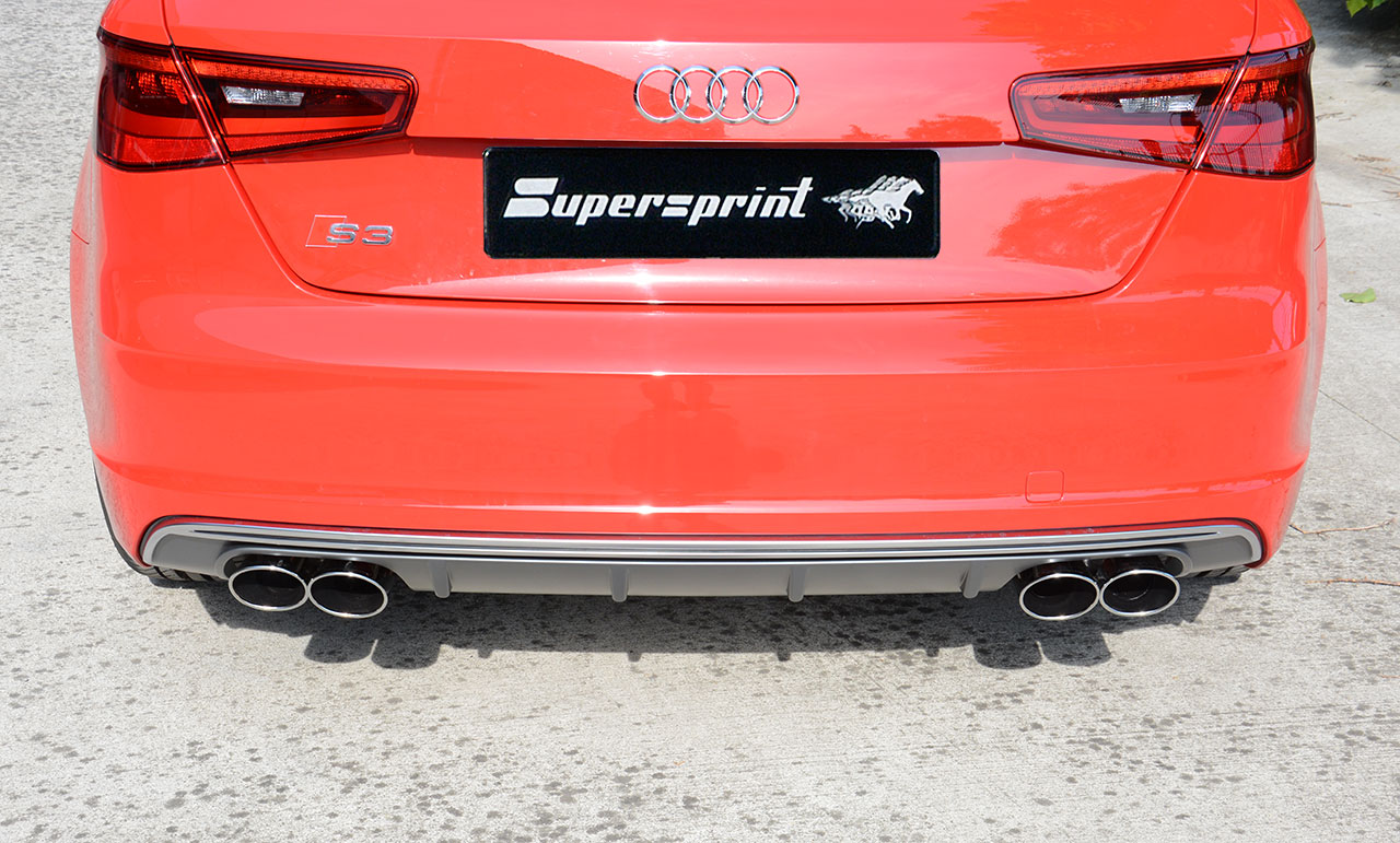 AUDI A3 8V 1.5 TFSI (150 Hp) 2017 Endpipe kit 100x75 Right + 100x75 Left
