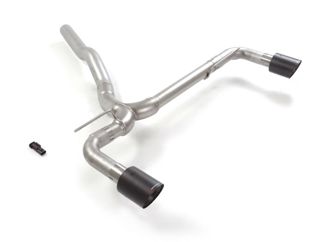 BMW 1series F40 128Ti Stainless steel rear tube with round Carbon Shot tail pipe 100 mm