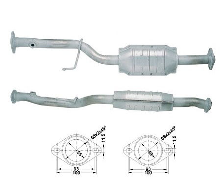 Toyota CARINA E 1.8i 1762 cc 79 Kw / 107 cv 7A-FE Magnaflow CAT