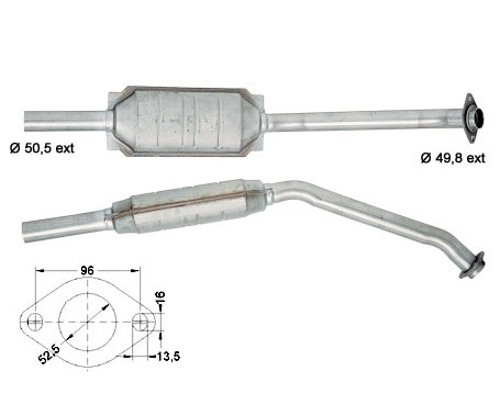 Chrysler VOYAGER 2.5i 2501 cc 73 Kw / 99 cv EDM Magnaflow CAT Bo