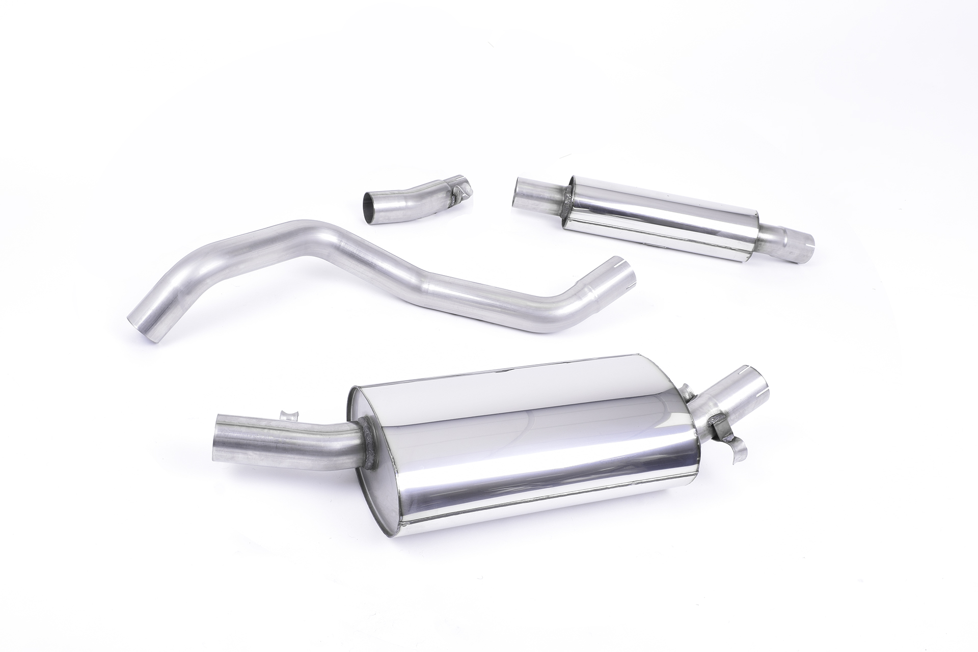 VW Golf 1 GTI  Downpipe-back Resonated (quieter) Systeem
