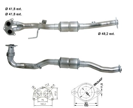 Toyota AVENSIS 1.8i 16V 1794 cc 95 Kw / 130 cv 1ZZ-FE Magnaflow 