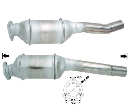 Audi 80 1.8 1781 cc 66 Kw / 90 cv JN Magnaflow CAT Bouwjaar: 9/8
