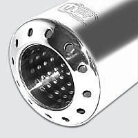 Einddemper Fiat Panda 2003-2012 RVS eindstuk 100mm rond