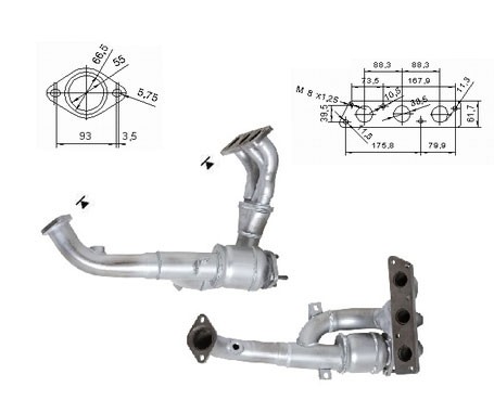 Rover 45 2.0i V6 1997 cc 110 Kw / 150 cv 20K4F Magnaflow CAT Bou