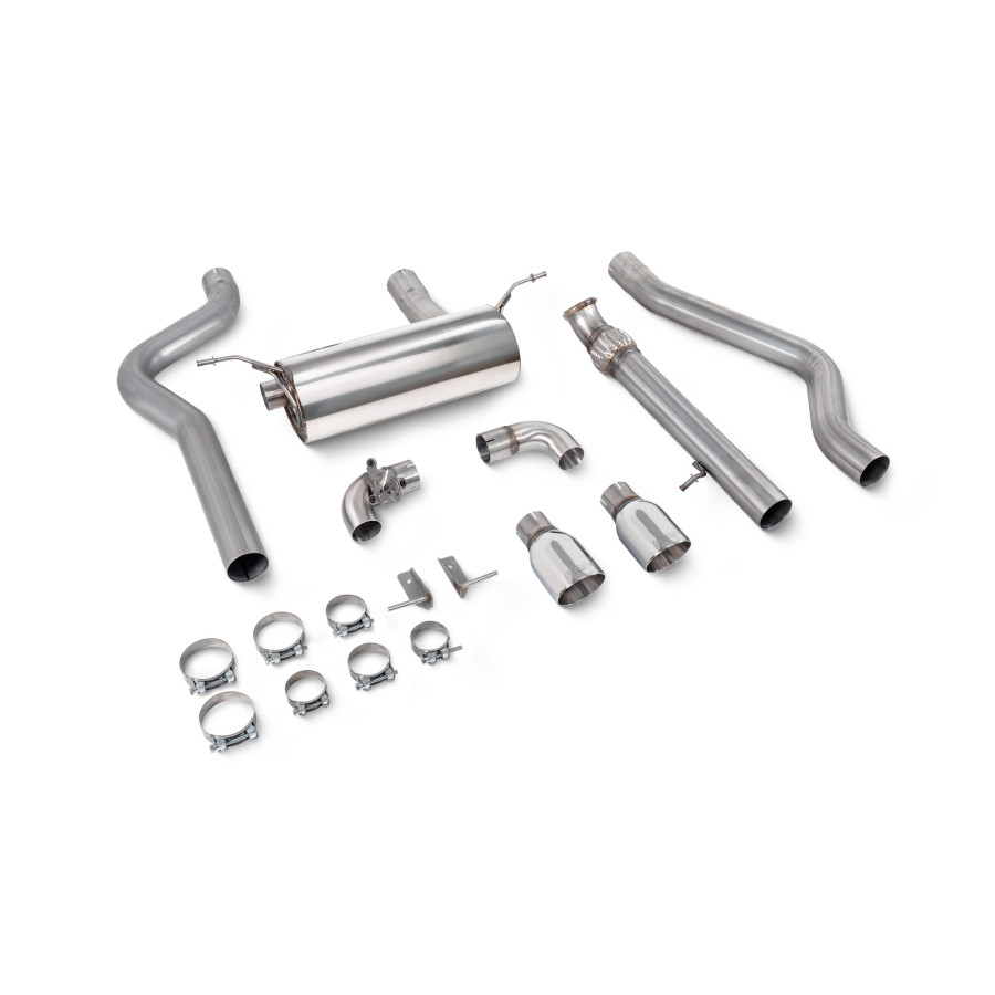 BMW 2 Series F22 M235i 3.0L Non-resonated cat-back system with valve Scorpion 