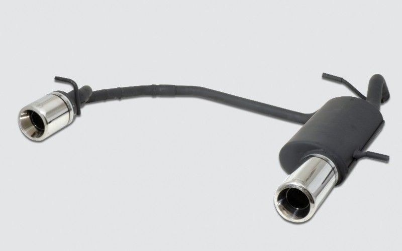 Einddemper duplex Citroen C2 VTR/VTS 2004-2013 RVS eindstuk 100m