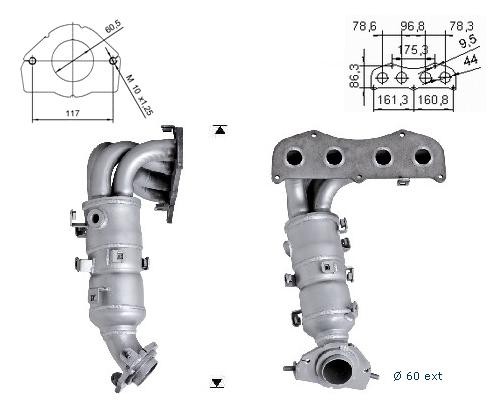 Toyota PICNIC 2.4i 16V 2362 cc 115 Kw / 156 cv 2AZFE Magnaflow C