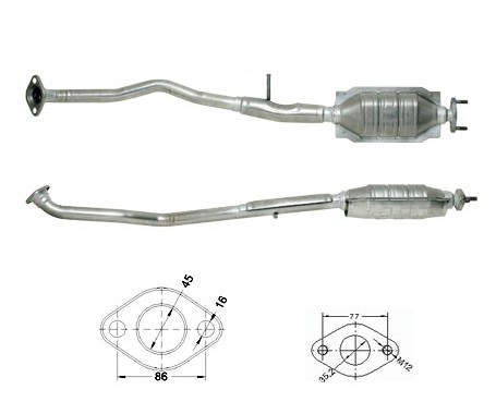 Hyundai ATOS 1.0i 12V 999 cc 43 Kw / 59 cv 4HC-E Magnaflow CAT B