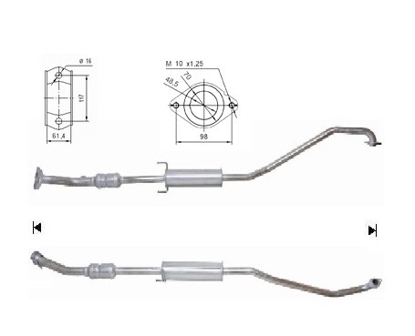 Toyota AVENSIS 1.6i 16V 1598 cc 81 Kw / 110 cv 3ZZ-FE Magnaflow