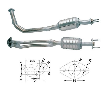 Lancia Y10 1.1ie 1108 cc 37 Kw / 50 cv 156C046 Magnaflow CAT Bou