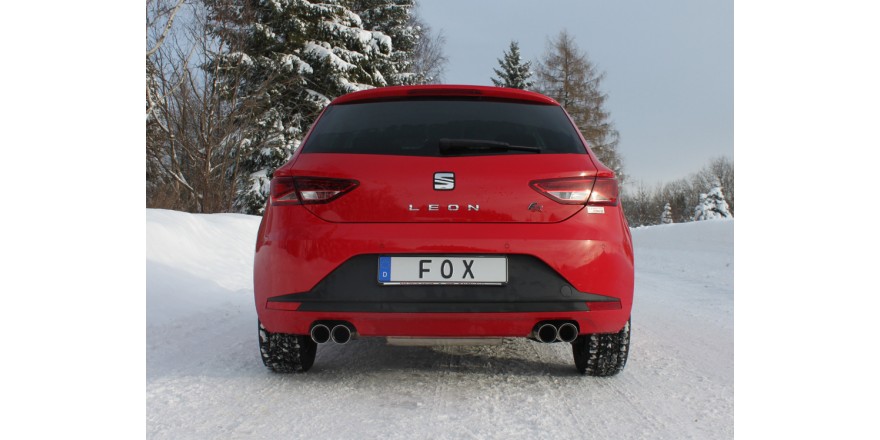 Seat Leon 5F Einddemper Uitgang rechts/links - 2x80 Typ 25 recht
