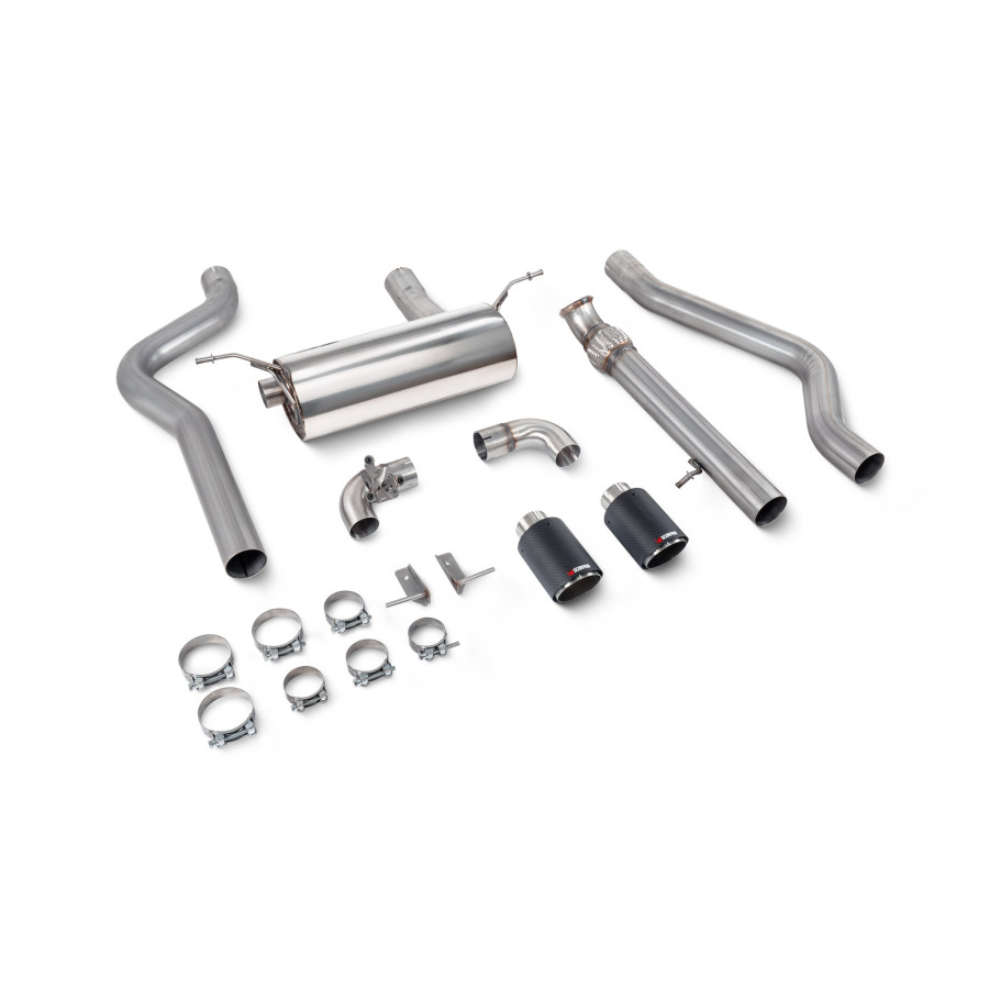 BMW 2 Series F22 M235i 3.0L Non-resonated cat-back system with valve Scorpion