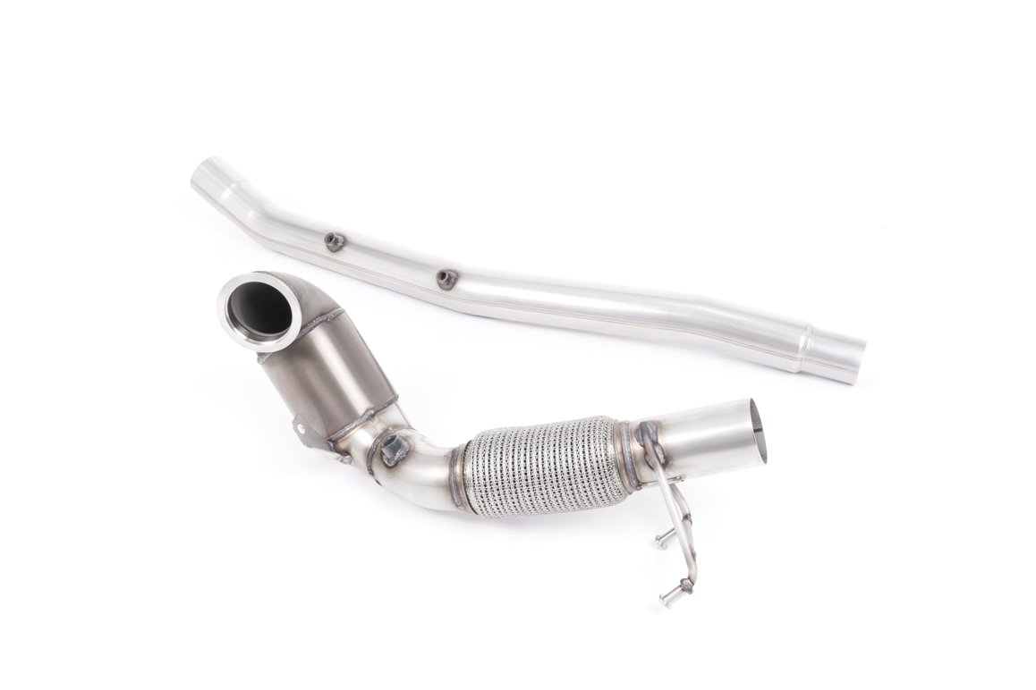 Milltek Audi/Seat/VW 2.0TSI 280/300ps Large Bore Downpipe and Hi-Flow Sports Cat OE