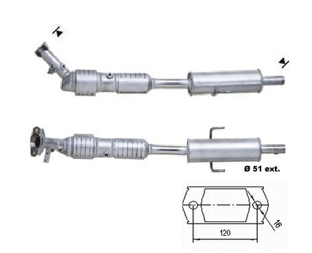 Mazda 6 2.3i 16V 2261 cc 122 Kw / 166 cv L3C1 Magnaflow CAT Bouw