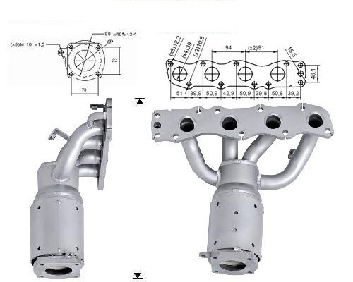 Suzuki LIANA 1.3i 16V 2WD 1328 cc 66 Kw / 90 cv M13A Magnaflow C