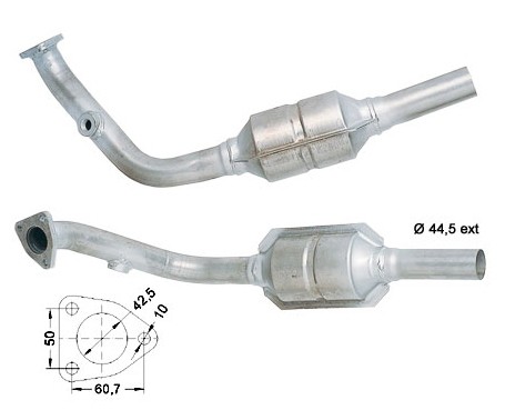 Fiat PANDA 900ie 899 cc 29 Kw / 40 cv 1170A1.046 Magnaflow CAT B