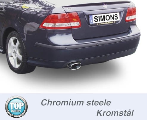 Simons Uitlaatsysteem af kat. Saab 9-3 2004-2005