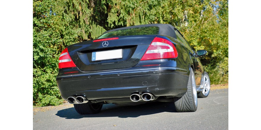 Mercedes CLK Typ 209 Cabrio/Coupe Einddemper Uitgang rechts/link