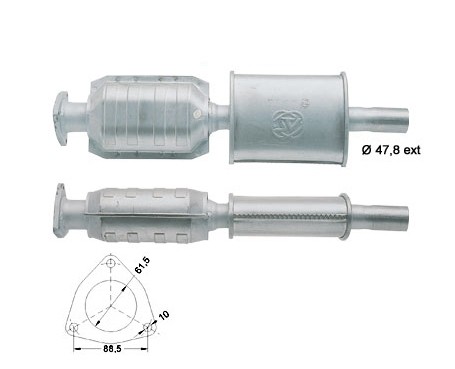 Fiat BRAVA 1.9TD 1910 cc 74 Kw / 101 cv 182A7.000 Magnaflow CAT
