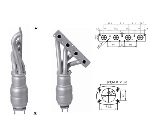 BMW 116i 1.6i 1596 cc 85 Kw / 116 cv N45 E87 Magnaflow CAT Bouwj